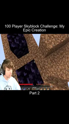 Part 2 100 Player Skyblock Challenge My Epic Creation