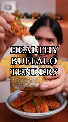 Healthy Buffalo Chicken Tenders  Buffalo chicken tenders are just too irresistible for me and I wanna eat them everyday if I could but that would be too unhealthy :( Luckily, in time for new year here’s an easy, low calorie and delicious meal you can prepare to help stick to your resolutions! 👌 I used Nestle Gold Cornflakes to make this dish extra crunchy and yummy without all the unneeded calories from fried food. I hope you all give this recipe a shot! This is my bowl of gold this new year - what’s yours? ⭐️ credits to @Aussie Fitness 🇦🇺💪🏼 for this recipe 🫶 Ingredients: Chicken and marinade: - 1 kg chicken breast, sliced into strips - 2 tbsp garlic powder - 2 tbsp paprika - 2 tbsp seasoning of choice - salt & pepper to taste Wet batter: - 2 eggs, beaten - Buffalo sauce Coating: - 1 pack Nestle Gold Cornflakes, crushed - Seasonings of choice Ranch sauce: - 1/2 cup light sour cream - 1/2 cup light greek yogurt - chopped parsley, dill, spring onions - 2 cloves garlic, grated - salt & pepper to taste - lemon juice (optional) #CreateYourBowlOfGold #Nestle #Cornflakes #Buffalochicken 