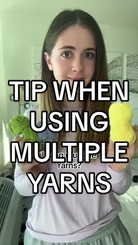 got a project that uses multiple yarns? Try this tip to keep them from getting tangled! 🧶 #yarntok #crochet #crochettips #yarntips 