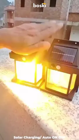 It is designed to be solar-powered, which means it can be charged during the day and provide illumination at night. Shop @ boskistores.com #boskistores #solarlamp #outdoor