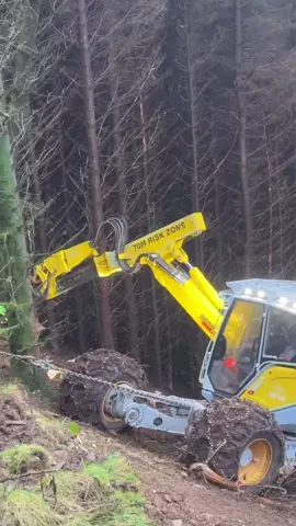Do you think I might have cut it a little close whith the drone? #excavator #menzimuck #forestry 