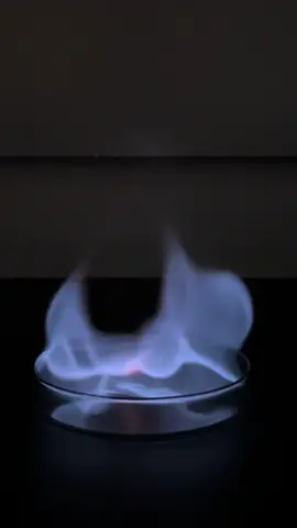 The flame looks like a ghost! #chemistry #methanol #invisible 