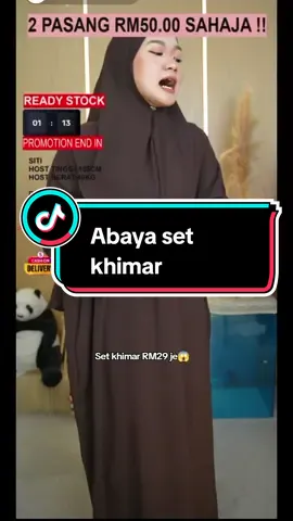 Ariana abaya set khimar #abayasetkhimar#setkhimarmurah#setjubahkhimar#abayapandaeyes#pandaeyes 