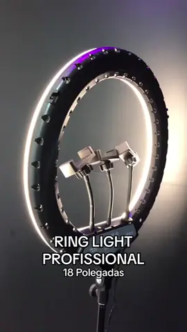 RING LIGHT 18Polegadas  a luz profissional com regulação de intensidade e cor. Sua foto e videos melhores e mais profissionais. Querem mais? #goiania #vendasonline #fypシ 