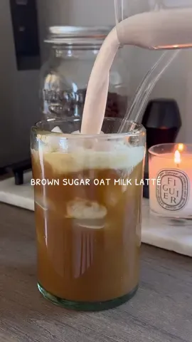 how I make my brown sugar oat milk iced latté at home 🧸✨ 