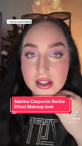 Had to repost this Sabrina Carpenter Barbie Effect makeup look since they wont release the original 🤷🏻‍♀️ #makeup #sabrinacarpenter #barbieeffect #beauty #pinkmakeup 