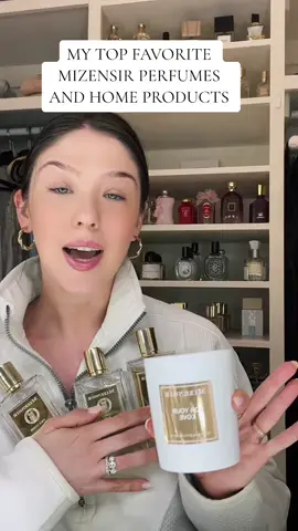 My top favorite Mizensir perfumes and home scenting products! This was so hard to narrow down, but these are the ones that I probably reach foe the most often #mizensir #mizensirparfums #perfumetok #perfumetiktok #fragrancetok #mostwornperfumes #perfumecollection 