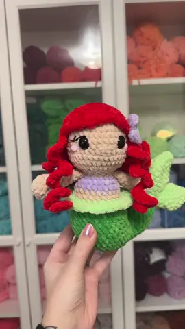 This might be my favorite one yet!!! . Pattern by me releasing 1/13!!! . #crochet #crocheter #crochetgrove #mermaid #crochetmermaid #newpattern #ariel 