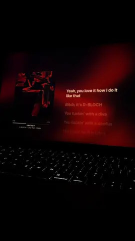 Like that - @D-BLOCH 🔥 #fyp #music #lyrics 