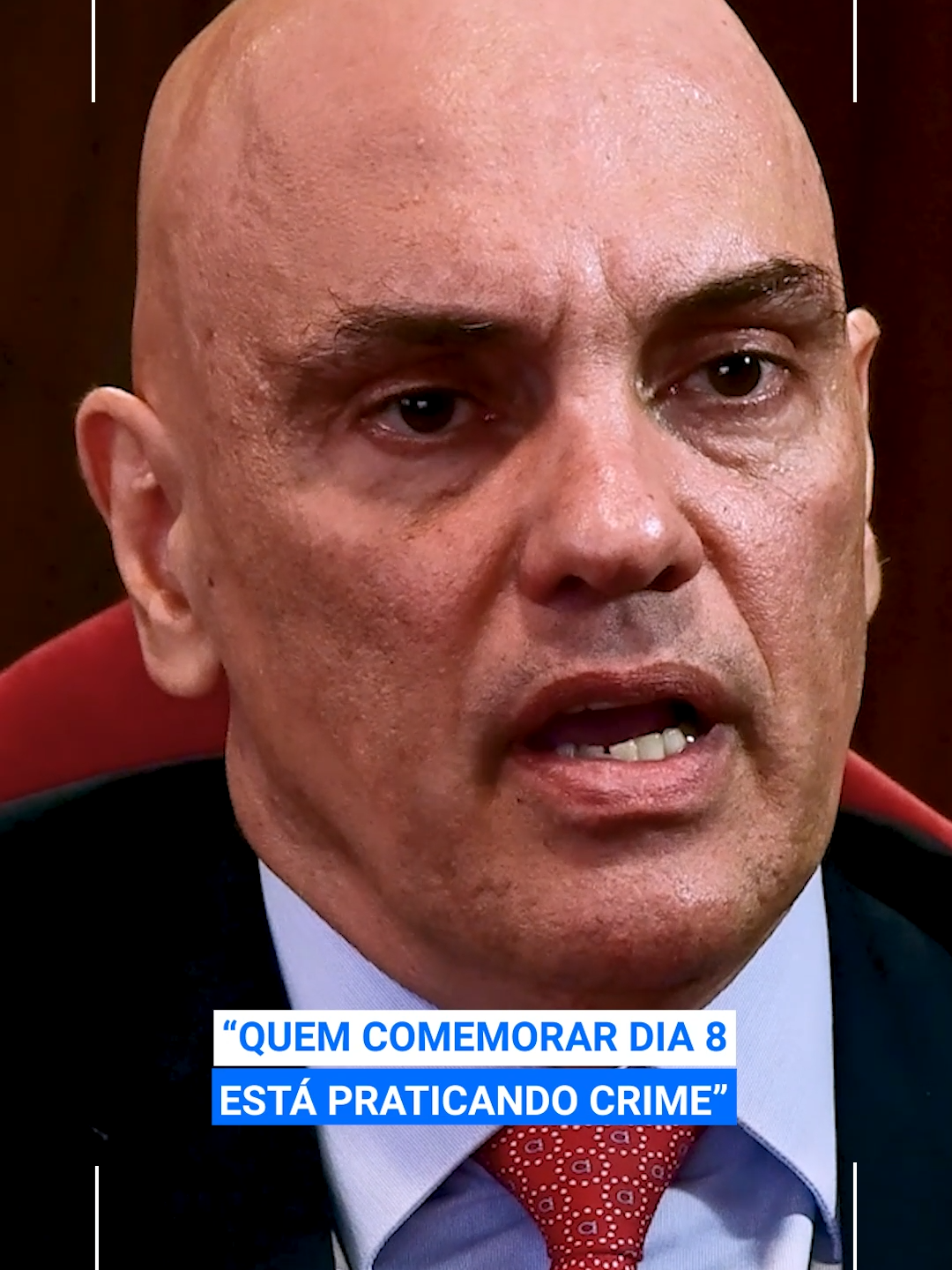 “Quem comemorar dia 8 está praticando crime”, afirma Alexandre de Moraes