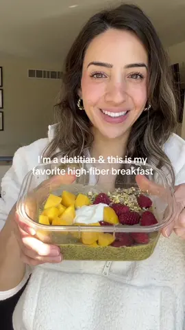 Chia seed pudding recipe Chia seed pudding is one of my favorite breakfasts. It’s rich in fiber, protein & healthy fats, it’s easy to make, you can make it ahead of time, it keeps you full, and it’s so good for your digestive health. Feel free to sub the mango with any fruit (or even protein powder to boost the protein) Mango (you can use frozen or fresh) 1/2 cup milk of choice 2 tbsp chia seeds Topped it with the rest of the mango, pistachios (more healthy fats & fiber) and Greek yogurt (protein) You can read more about the benefits of chia seeds on my blog: https://themomnutritionist.com/benefits-chia-seeds-womens-health/ #chiaseedpudding #chiaseedpuddingrecipe #breakfastideas #healthybreakfastrecipe 