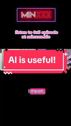 Don’t be afraid of AI! See it as a tool to help you grow your career and make life a little easier 💕 We chat more about AI in our latest podcast episode! check it out at minxxx.bio 