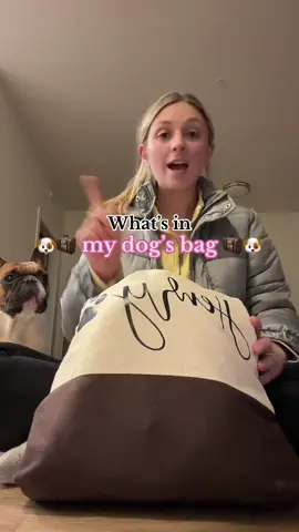 What I pack for my dog when he goes to a dog sitter #dog #dogtiktok #whatsinmybag #weekendtrip 