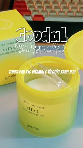 Toner pad vitC sáng da mờ thâm đây ạaaa  #kbeauty #kbeautyskincare #skincareroutine #vitc #goodal #Toner Kèm Bông đắp #tonerpad 