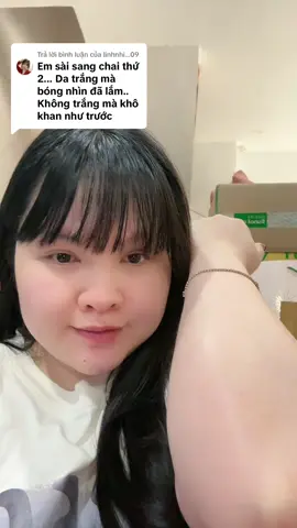 Trả lời @linhnhi...09 cứ phải là da đẹp sáng bóng với nhà em nha