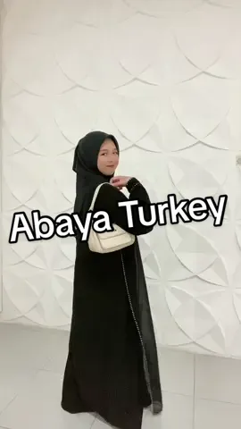 Abaya turkey maxidress premium jettblack ✅ #fyp #abayafashion #abayaturki #abayadubai 
