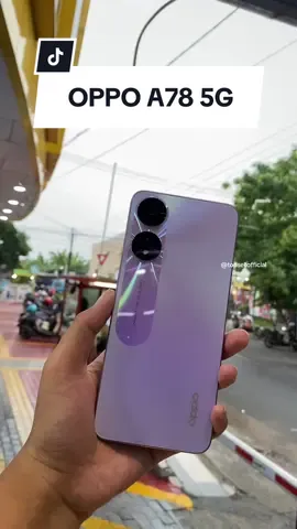 Cakep banget desain oppo A78 5G😍 kameranya juga cakep pol 50MP innovative AI camera🖤 tertarik untuk beli? #oppoa785g #cameratest #hpsecondmurah #rekomendasihp #fyp 