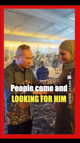 People came looking for Master Chris Leong during a wedding ceremony...