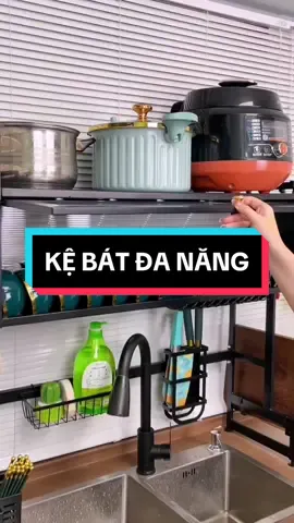 Kệ chén bát đa năng đặt trên bồn rửa, có nắp đậy kín #kechenbatdanang #kechenbatconap #xuhuong #vairal 
