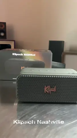 The NEW Klipsch Nashville has arrived ! The bluetooth speaker plays up to 24hours and can deliver powerful audio.  . . . . . . #klipsch #bluetoothspeaker #speaker #klipschnashville #360soundexperience 