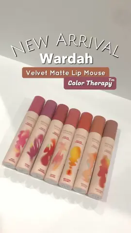 Limited!!!  new shade velvet matte lip mousse color therapy😍 #new #lipcream #fyp #wardah #limited 