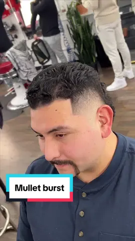 Mullet burst fade #wichitakansas #kansasbarber #menshairstyle #menshaircut #taper #curlyhair 