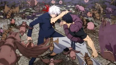 jujutsu kaisen temporada 2 episodio 3 parte 3/3 satoru vs toji fushiguro #tojifushiguro #vs #satorugojo #anime #jujutsukaisenseason2 