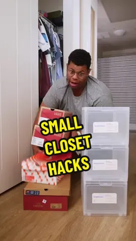 How to maximize small closet space with these organizational tips #problemsolved #organize #closet 