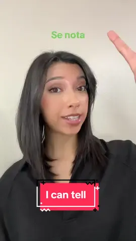 Create your own sentence using ‘se nota’ in the comments! #easyspanish #spanishtiktok #spanishvocabulary 