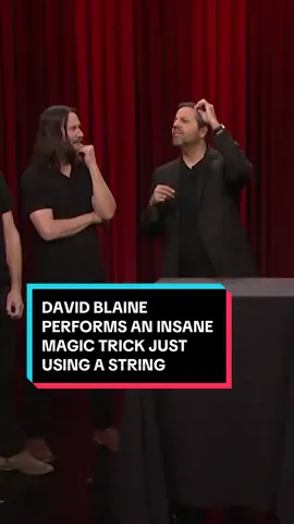 @DavidBlaine performs an insane magic trick just using a string! #FallonTonight #DavidBlaine #Dogstar 