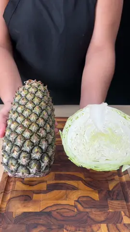 quando eu tenho abacaxi e repolho em casa eu sempre faço essa receita