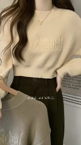 Áo thun dài tay chất mỏng thêu chữ 🌷#LearnOnTikTok #xuhuongtiktok2023 #foryou #thoitrangnu #aothunnu #annashop🛍🎀 