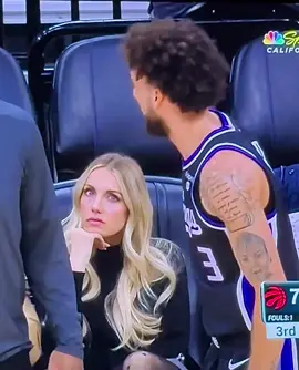 I shot this with my camera phone real quick off my TV 📺 … But look at the way the girl in the front row is looking at one of the Sacramento Kings players 🏀 … She looks like she’s in love ❤️ - lol 1/5/24
