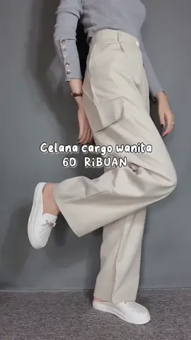 60ribu udah dapet celana cargo sebagus ini??😍 #celanacargo #cargopants #cargohighwaist 