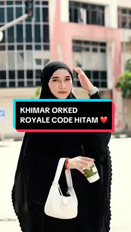 Masyaallah Tabarakallah ❤️ Khimar Orked Royale Code Hitam 😍 #khimarmalaysia #pakaianmuslimah #tudungsarunglabuh #niqabismalaysia #khimarsulam #khimarlabuh #khimarcantik #niqabis #muslimahfashion 