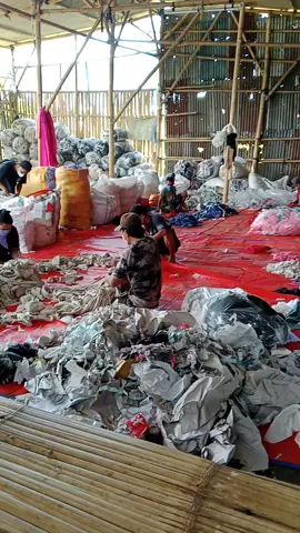 #penyortiran limbah kain 
