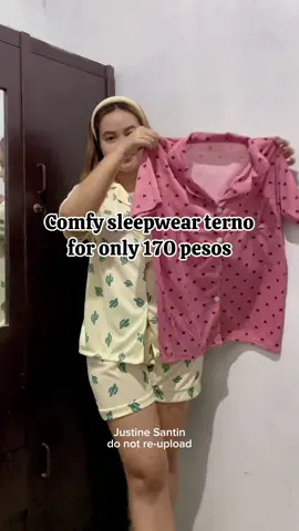 Another set of sleepwear terno. #sleepwear #sleepwearternoshort #sleepwearset 