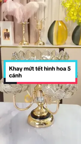 Khay đựng mứt tết hình hoa 5 cánh pha lê cực sang trọng mà giá siêu hạt dẻ #khaydungmuttet #khaydungmuttetxoaycanhhoa #khaydungmuttet2024 #khaydungmuttetthuytinh #khaydungmuttetsangtrong #khaydungmuttethoasen #xuhuong #thinhhanh 