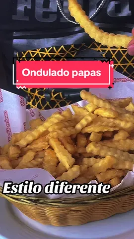 Estilo diferente para tus papas fritas. Corte ondulado con picadoras Feinko