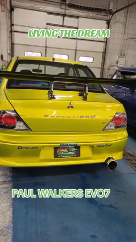 Just being around Paul Walkers Evo7 gives me chills. It's an honor to get to drive it at event like @FuelFest and others. Both Paul's Evos will be at Tuners Invade in June. #paulwalker #moviecars #2fast2furious #thefastandthefurious #rippaulwalker #tunersinvade 