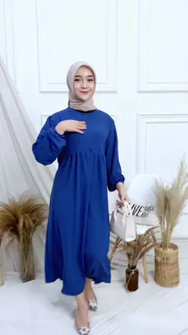 Tampil menarik dengan midi Dress Bavina kami #mididress #dress #gaun #gamis 