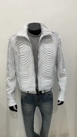KING PYTHON LEATHER JACKET 🔥#bikerjacket #belp_atelier #bikerslifestyle⚠️🔥 #bikermotos😎 #bikerslife #customjacket #pythonleather #pythonjacket 