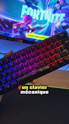 Clavier mécanique Switch rouge 60% Collaboration, produit offert par la marque #theglab #theglabclavier #claviermecanique #keyzthallium 