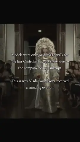 #vladaroslyakova  closing #christianlacroix #2009  #fashion #modeling  #standingovation  #russiandolls  #russianmodel  #slavicdolls  #fashionfact 