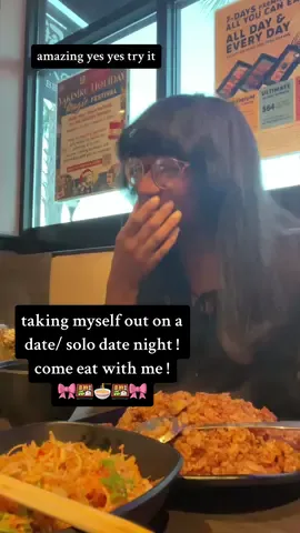 taking myself out on a date ! ^~^ sucessful solo date night yay ! 🎀🍱🍜🍱🎀 #solodateblackwoman #solodatenight #takingmyselfonadate #gyukaku #gyukakujapanesebbq #takingmyselftodinner #kawaiiblackgirl #solodinnerdate #solodateblackgirl #blackgirlsolodate #missingmylove #blackgirlselfcare 