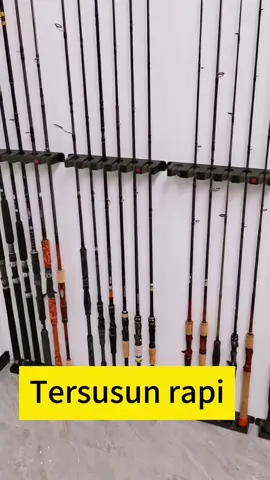 Rod rack menyusun 6 joran dengan rapi #rodrack #rakjoran #joranpancing#fyp #foryou 