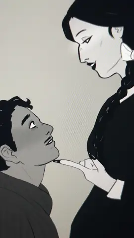 Young Morticia and Gomez first meeting 🖤 #t#theaddamsfamilym#morticiaaddamsg#gomezaddamsd#doodle
