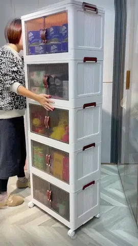 This multi-layer cabinet has solved the problem of having no place to put many small items #goodthings #foryou #Multiplestoragecabinets #cabinet #Foldingstoragecabinet #tiktok 