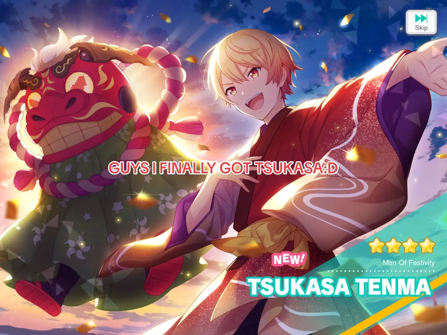 Im actaully so happy im shaking😆😆🤩🤩#tsukasa #tenma #pjsk