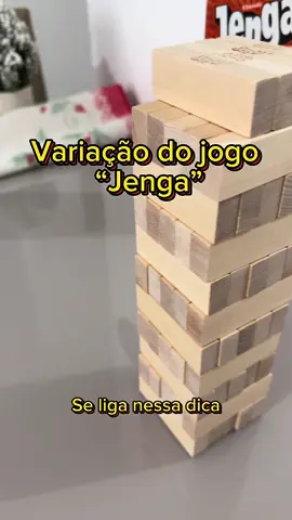 Vem aprender uma variação do Jogo Jenga 🤩 #jenga 